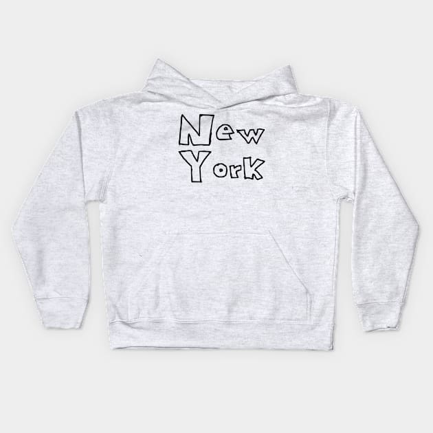 The best designs on the name of New York City #7 Kids Hoodie by Medotshirt